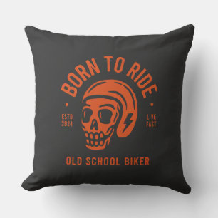 Born to Ride Throw Pillow