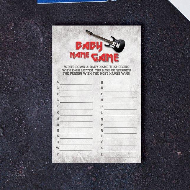 Born to Rock - Baby Name Game (Creator Uploaded)