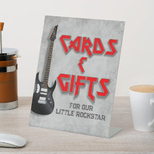 Born to Rock - Cards and Gifts Pedestal Sign