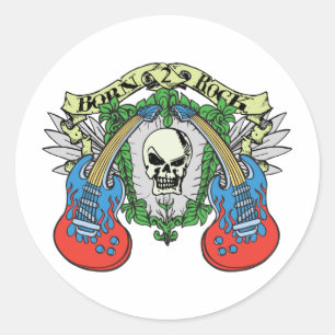 Born to Rock Classic Round Sticker