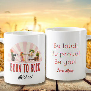 Born to Rock – Funny Personalized Veggie Kids Gift Coffee Mug