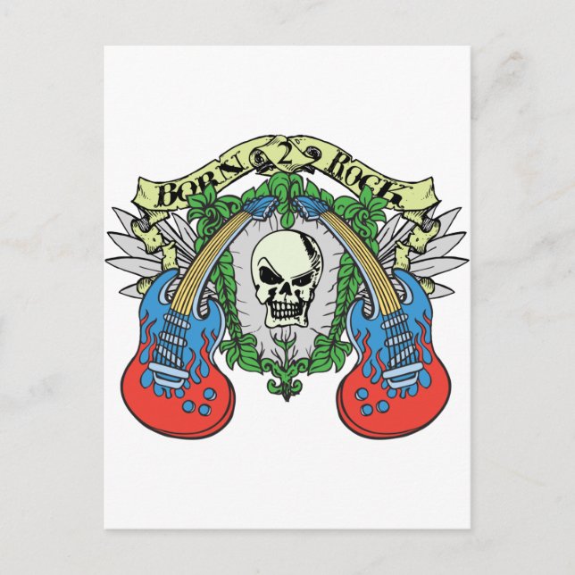 Born to Rock Postcard (Front)