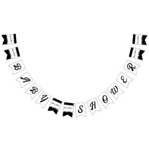 Born to Rock! Rock'n'Roll Concert Baby Shower Bunting Flags