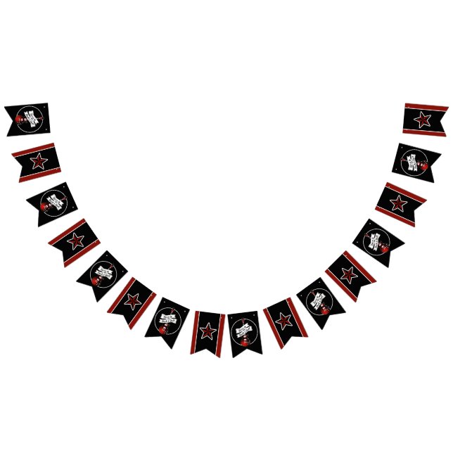 Born to Rock & Roll Guitar Rocker Musician Party B Bunting Flags (All)