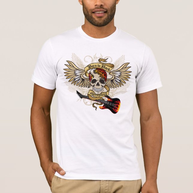born to rock t-shirt (Front)