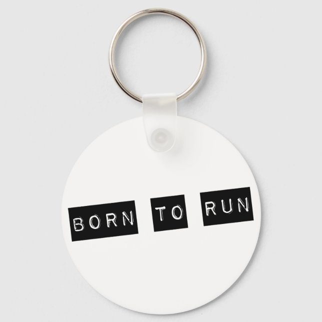 Born to run keychain (Front)