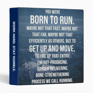 Born To Run - Workout Motivational Binder