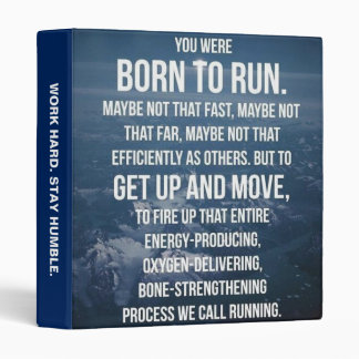 Born To Run - Workout Motivational Binder