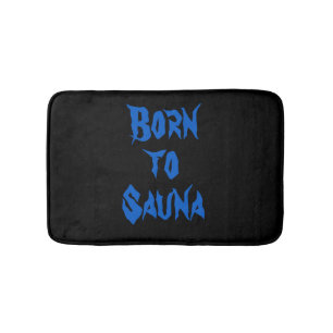 Born to Sauna Finnish Bath Mat (Black; Small)
