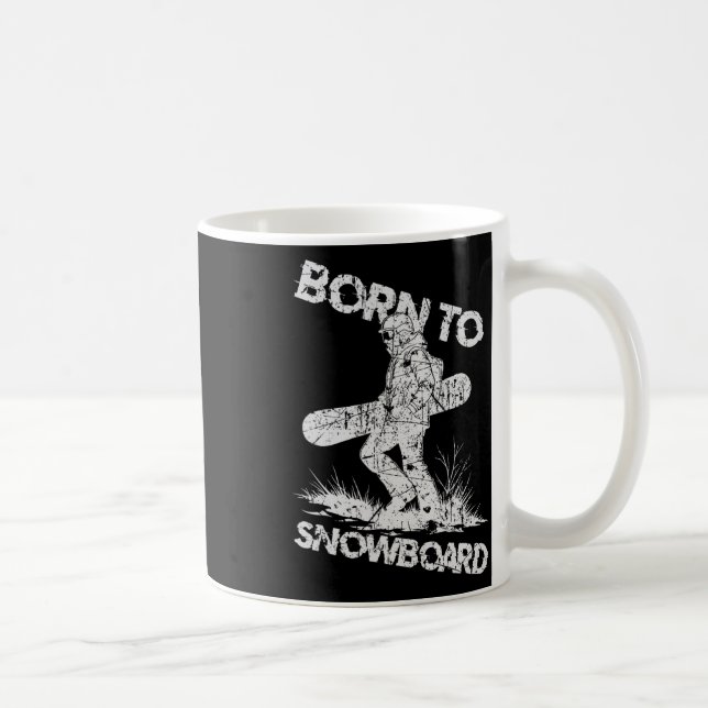 Born To Snowboard2  Coffee Mug (Right)