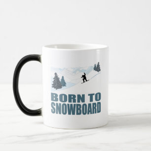 Born To Snownoard Winter Sports Magic Mug