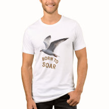 Born to Soar – Inspirational Flying Bird T-Shirt D