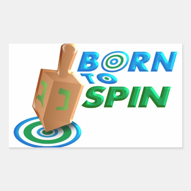 Born To Spin Sticker (Front)