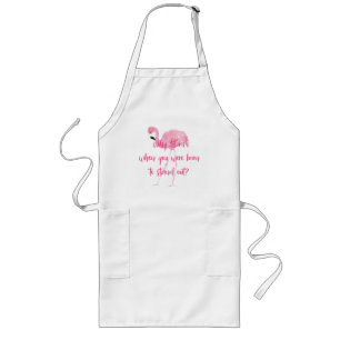 Born to Stand Out Flamingo Long Apron