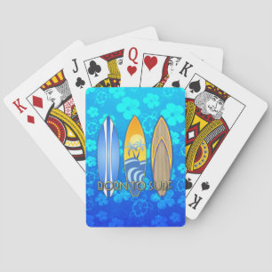 Born To Surf Playing Cards