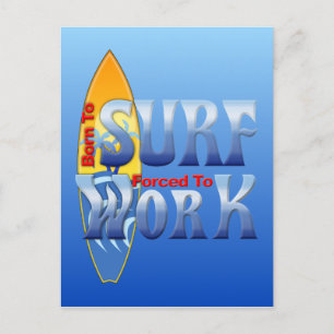 Born To Surf Postcard