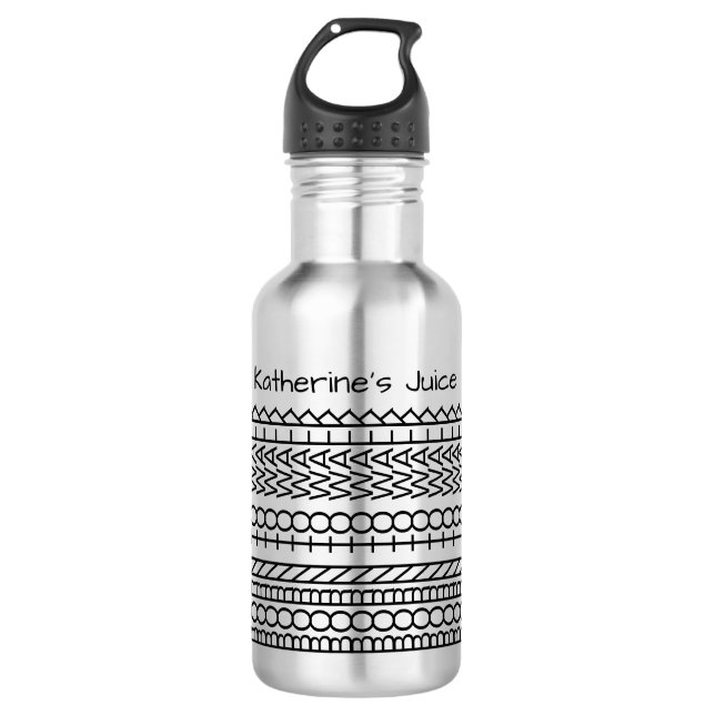 Born To Walk & Name Hidden Message 143BW Walking 532 Ml Water Bottle (Front)