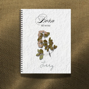 Born to Write   Poetcore Name Design Notebook