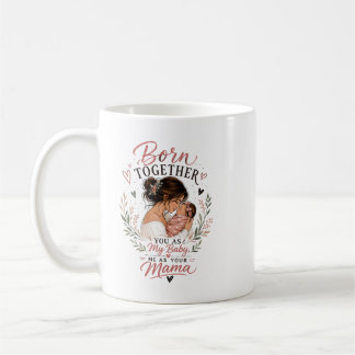 Born Together Baby & Mama Watercolor Floral Mug