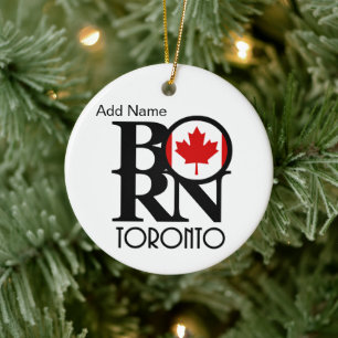 BORN Toronto Customizable Ceramic Ornament