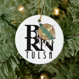 BORN Tulsa Oklahoma Ceramic Ornament
