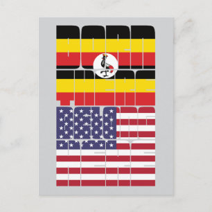 Born Uganda Belong American Postcard