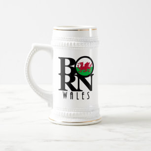 BORN Wales Beer Stein
