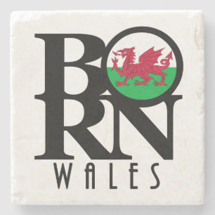 BORN Wales Stone Coaster