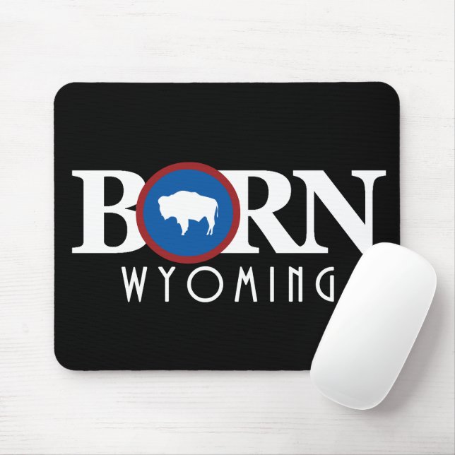 BORN Wyoming Mouse Pad (With Mouse)