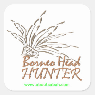 Borneo Headhunter Sticker