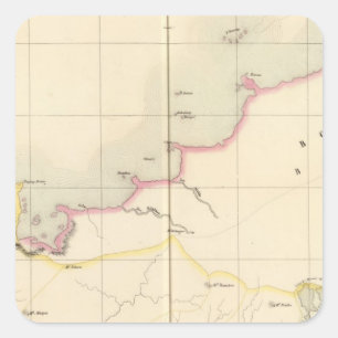 Borneo Oceania no 13 Square Sticker