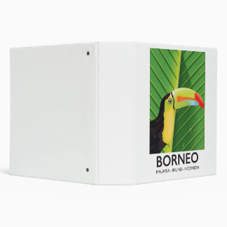 Borneo Toucan travel poster Binder