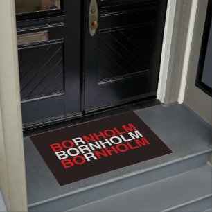 BORNHOLM Danish Flag Doormat