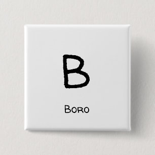 boro b 2 inch square button