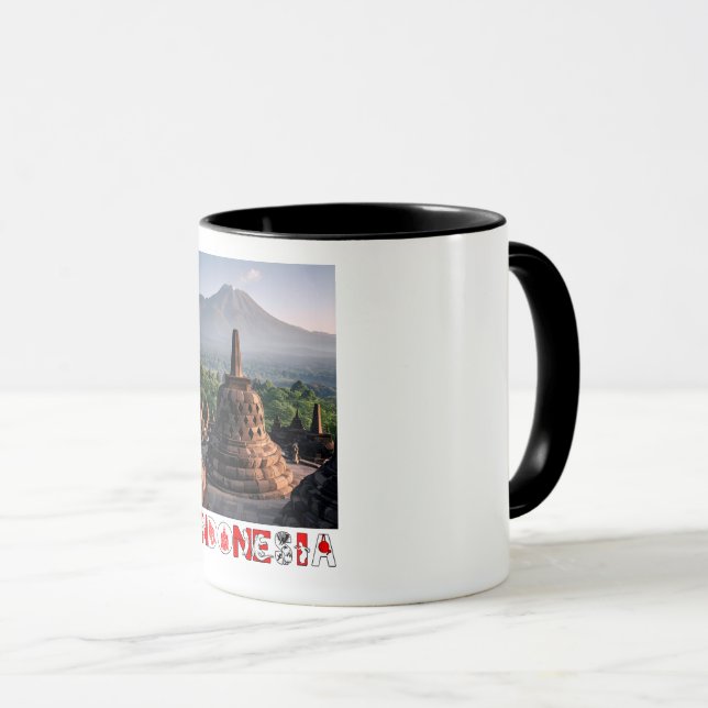 Borobudur Temple – Indonesia Art Mug (Front Right)