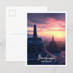 Borobudur Temple Indonesia Postcard