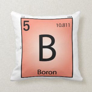 Boron (B) Element Pillow
