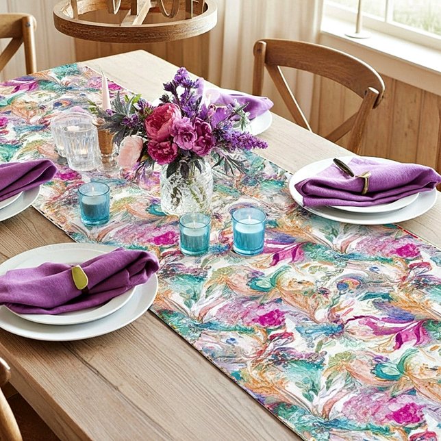 Boroque floral pattern short table runner (Creator Uploaded)