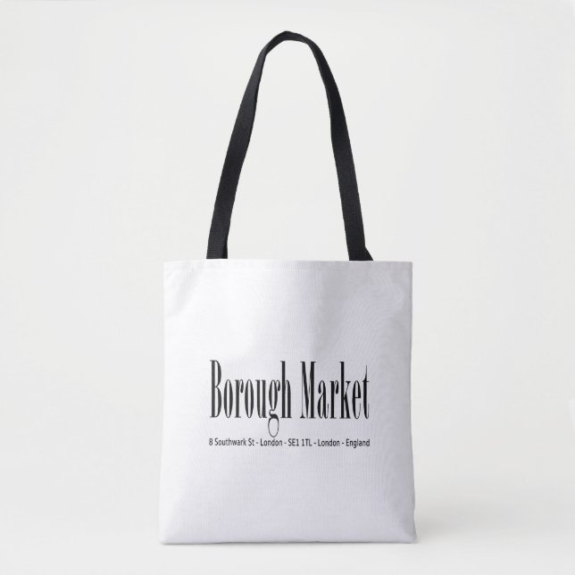 Borough Market London Tote Bag (Front)