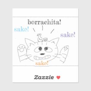 borrachita cat sticker