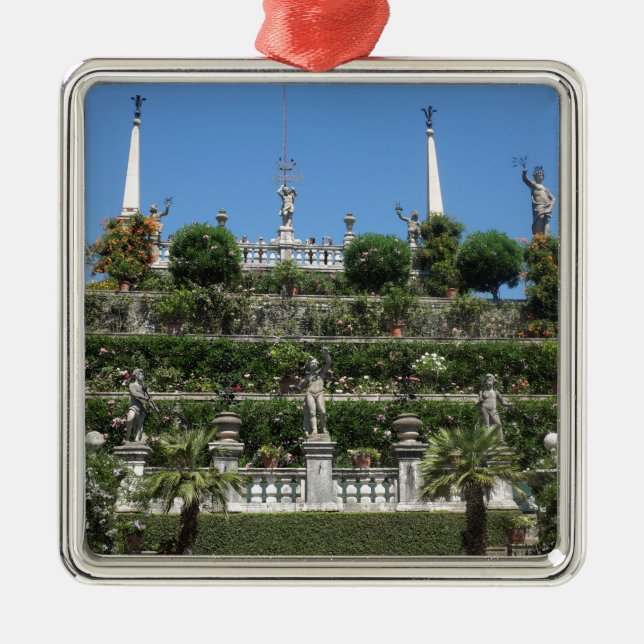 Borromeo Palace in Stresa, Italy Metal Ornament (Front)