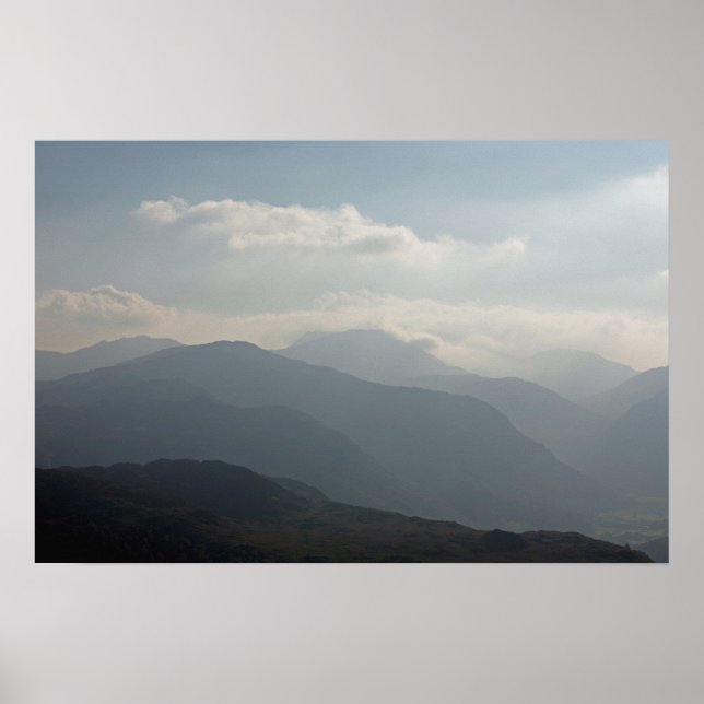 Borrowdale from Wallacrag Keswick Lake District Poster (Front)