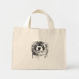 borsa con furetto mini tote bag