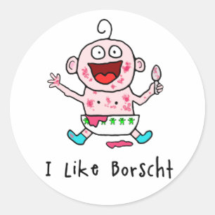Borscht Baby Stickers
