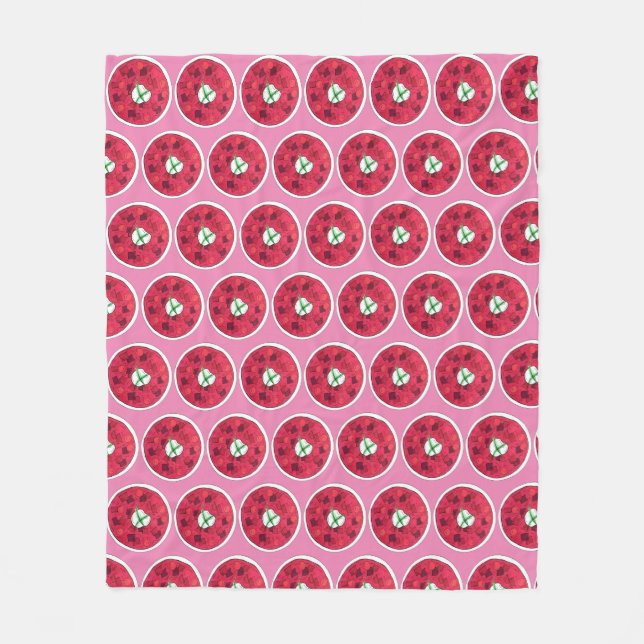 Borscht Eastern European Red Beet Beetroot Soup Fleece Blanket (Front)