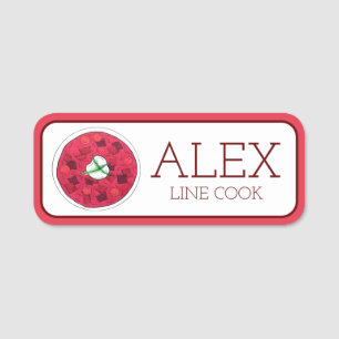 Borscht Red Beet Beetroot Soup Ukrainian Food Name Tag