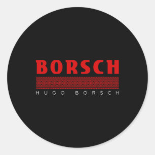 Borscht Ukraine Traditional Ornament Ukrainian Classic Round Sticker
