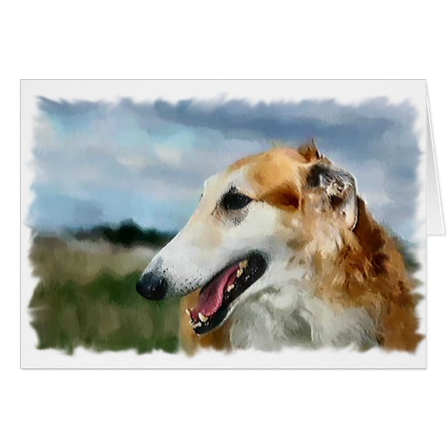 Borzoi Art Gifts (Front Horizontal)