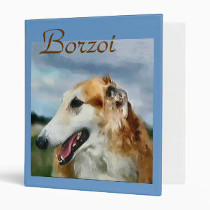 Borzoi Art Gifts Binder