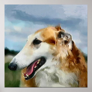 Borzoi Art Gifts Poster